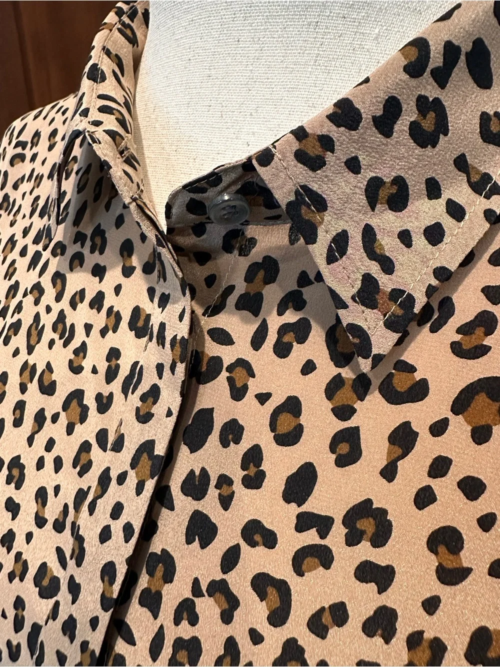 J. Crew Leopard Print Silk Blouse